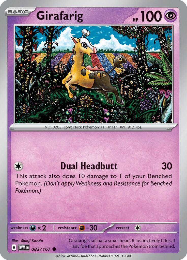 Girafarig card artwork