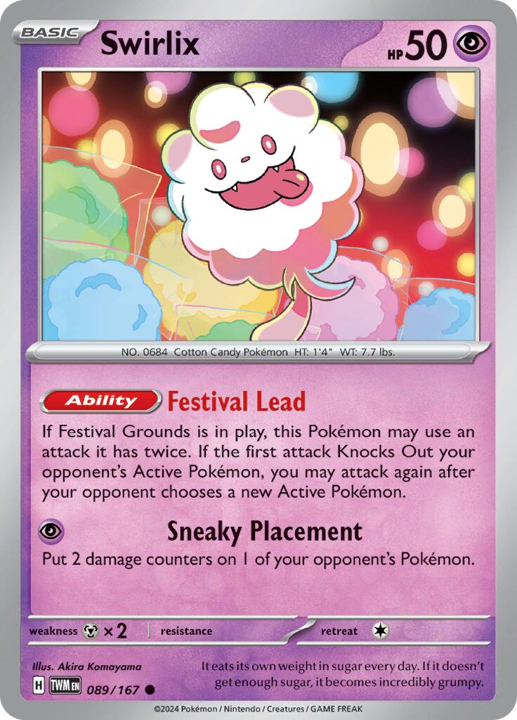 Swirlix card artwork