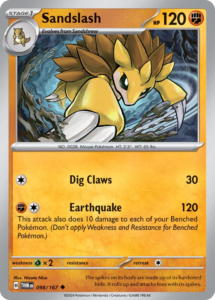 Sandslash card artwork