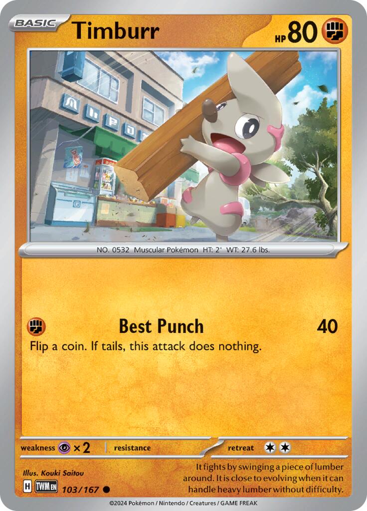 Timburr card artwork