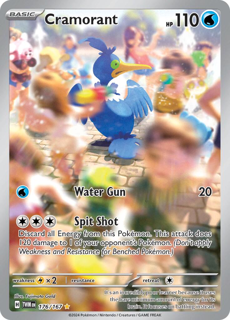 Pokemon - Cramorant - 176/167 - SV06: Twilight Masquerade - Holo