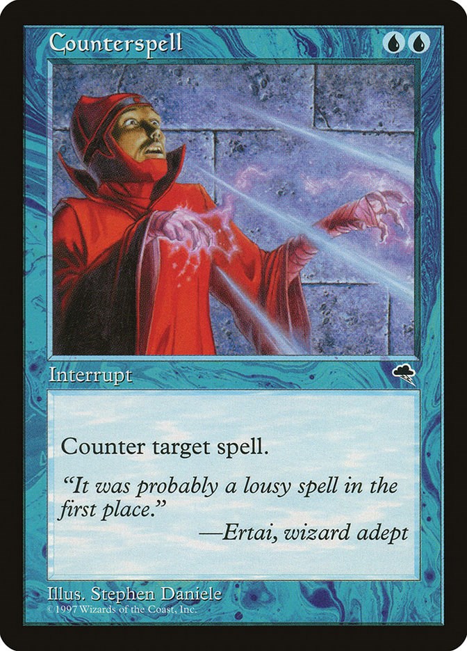 Magic the Gathering Tempest Counterspell  LP 