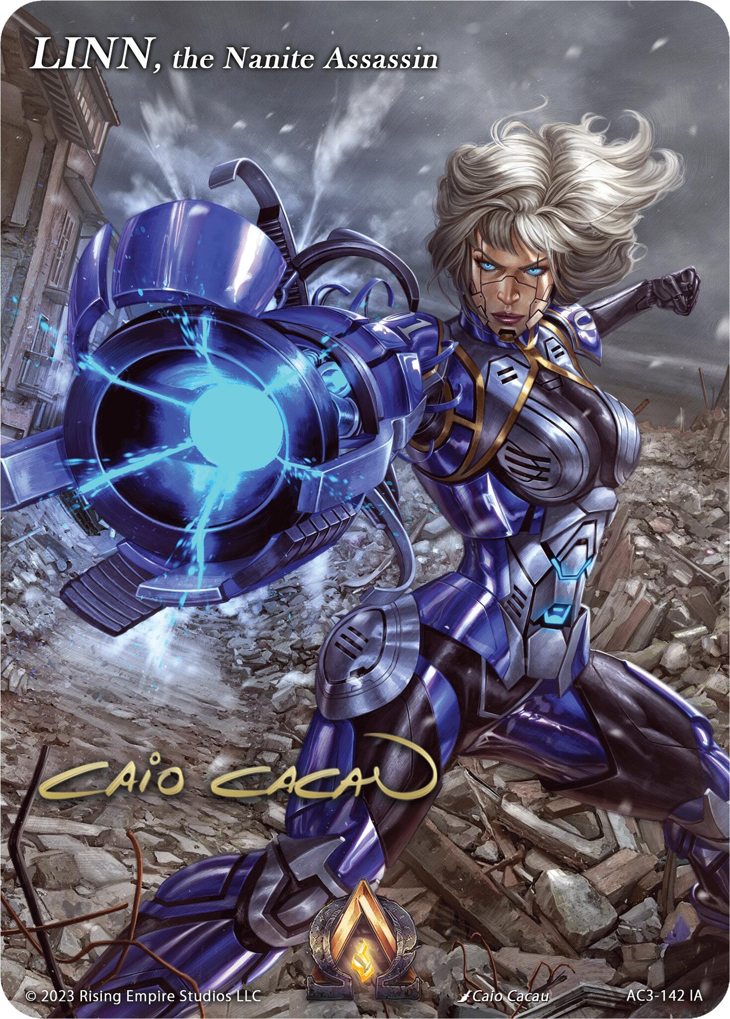 LINN, the Nanite Assassin (Iconic Art) - Unrivaled - Alpha Clash