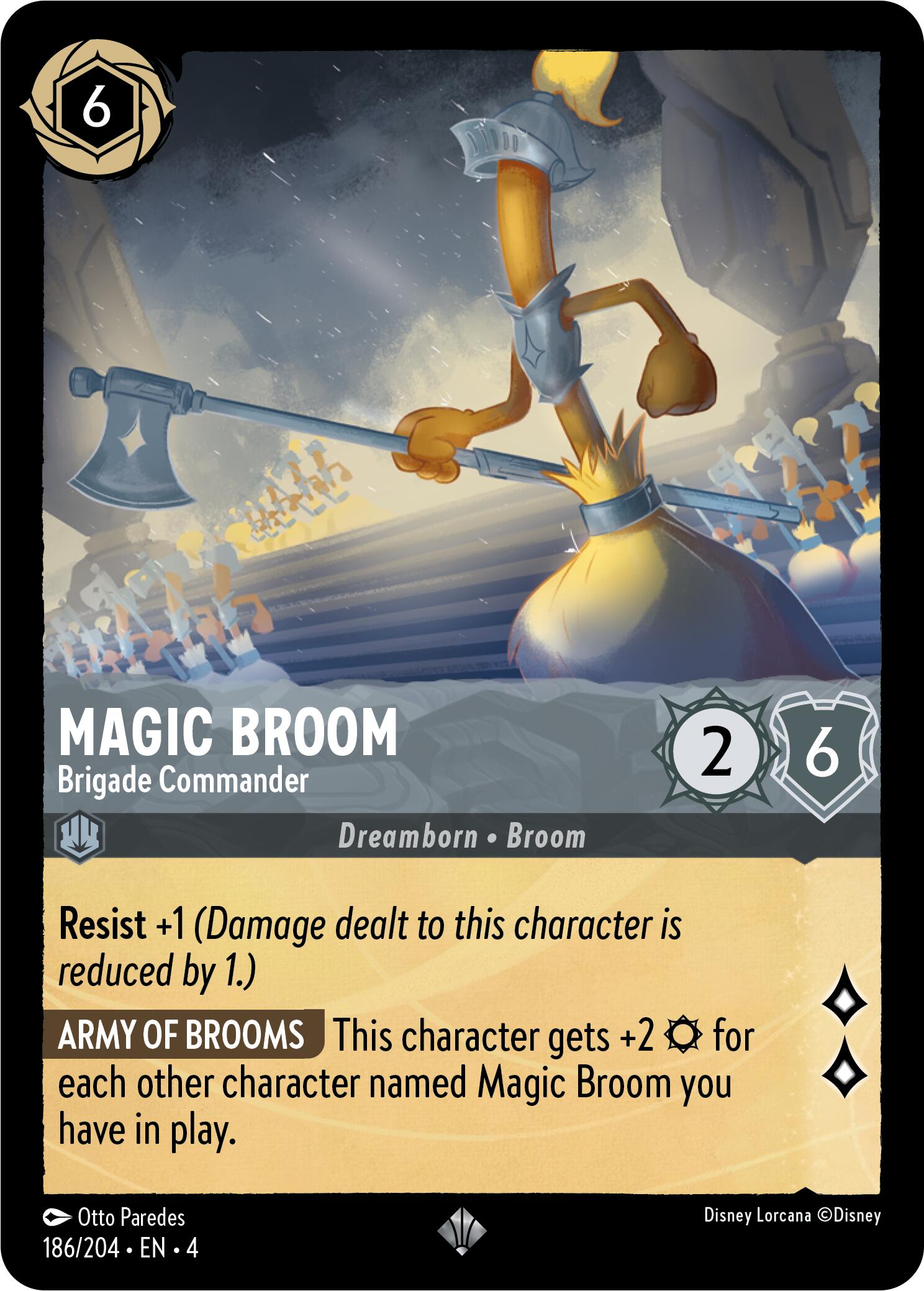 Magic Broom - Brigade Commander - Ursula's Return - Disney Lorcana