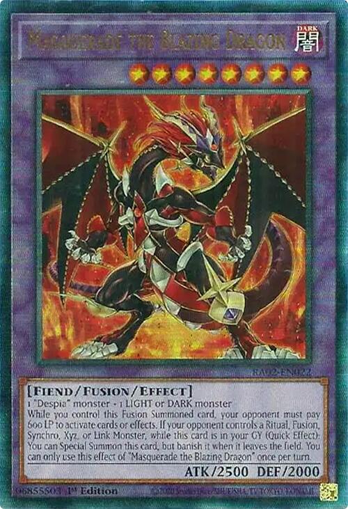 Masquerade the Blazing Dragon (PUR) 25th Anniversary Rarity Collection II YuGiOh