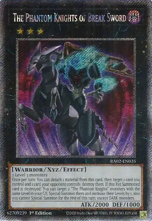 The Phantom Knights of Break Sword (Platinum Secret Rare) - 25th ...