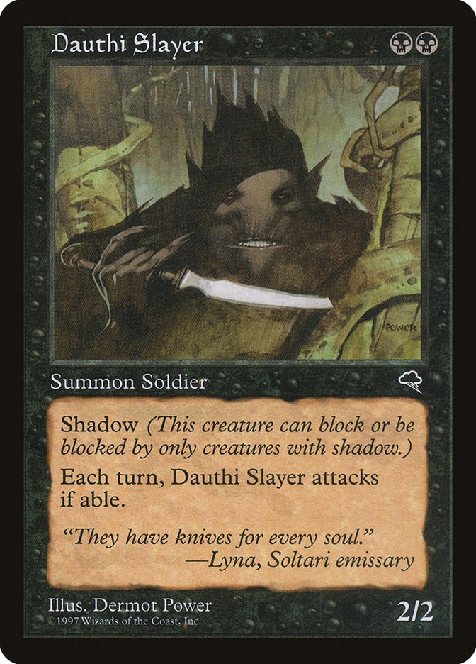 Carta Magic: The Gathering Dauthi Warlord - Edición Exodus, Rareza Poco Común