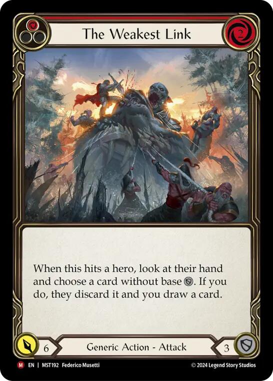 The Weakest Link Part the Mistveil Flesh and Blood TCG