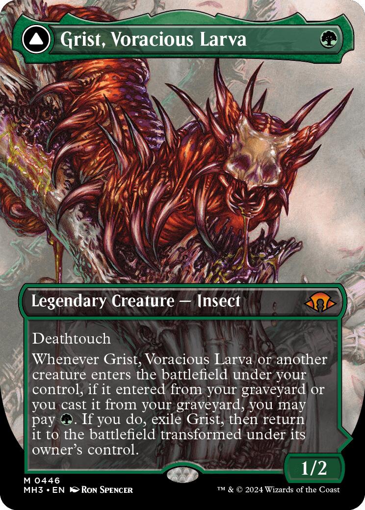 Grist, Voracious Larva (Borderless) - Modern Horizons 3 - Magic: The ...