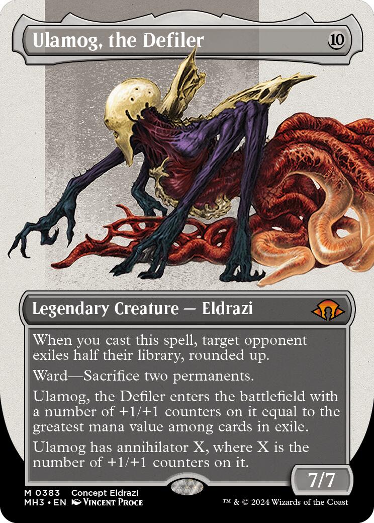 Ulamog, the Defiler (Borderless) Modern Horizons 3 Magic The Gathering