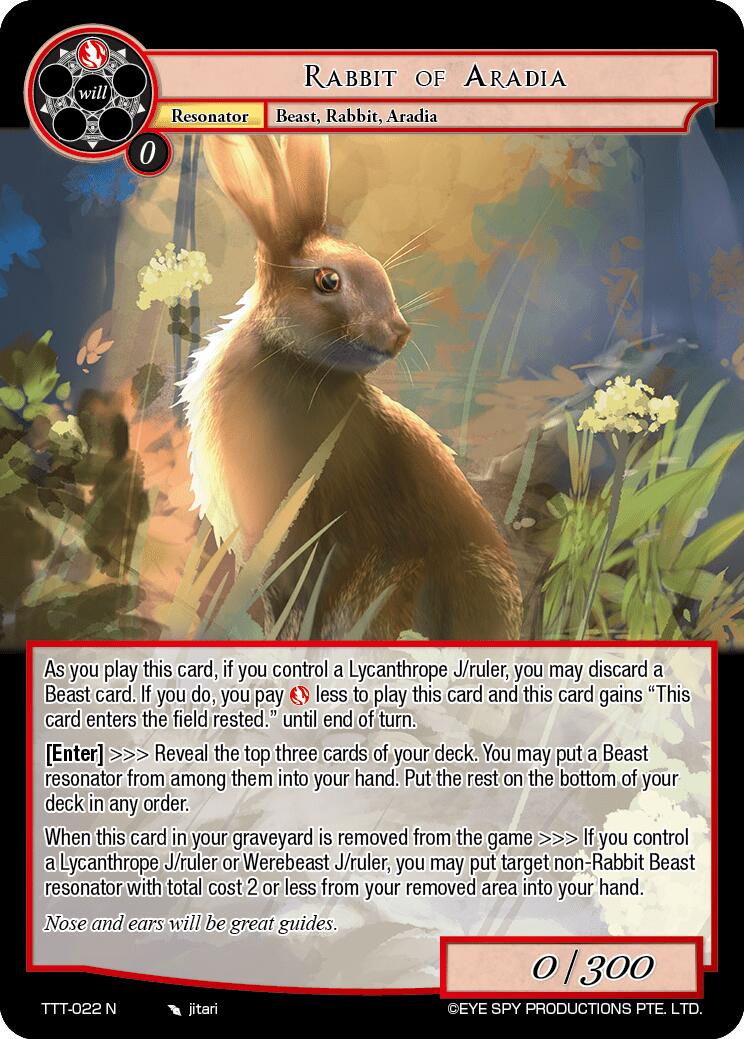 Rabbit of Aradia - Thoth of the Trinity - Force of Will