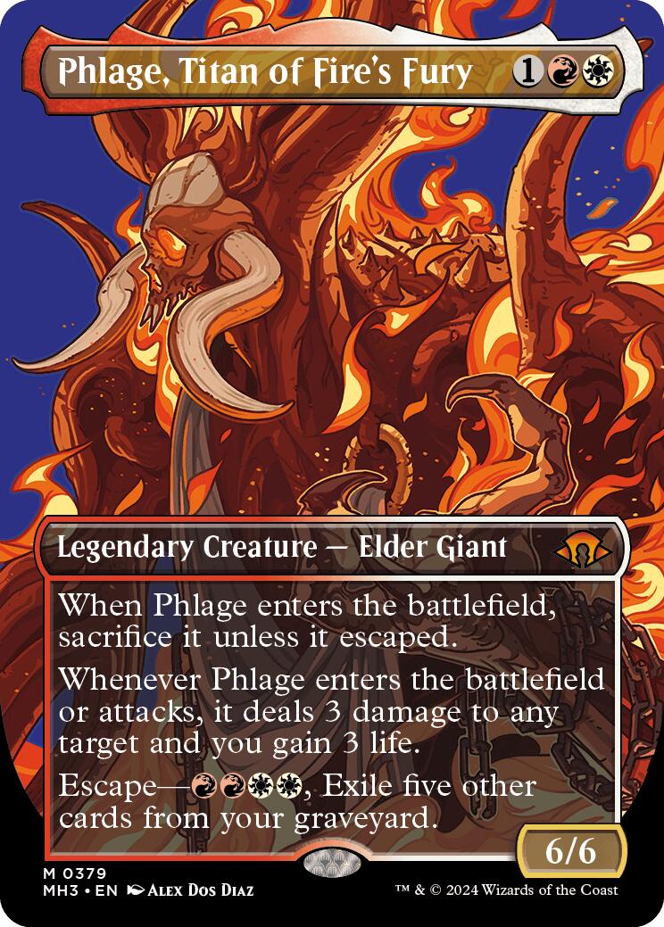 Phlage, Titan of Fire's Fury (Borderless) - Modern Horizons 3 - Magic ...