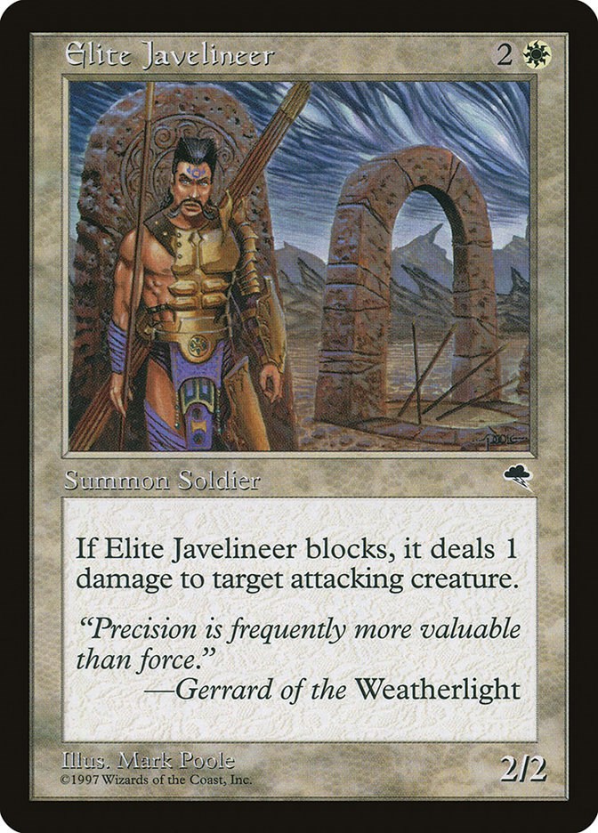 Elite Javelineer Tempest Magic The Gathering
