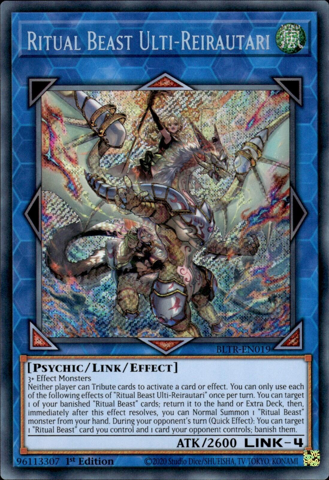 Ritual Beast Ulti Reirautari Battles Of Legend Terminal Revenge Yugioh