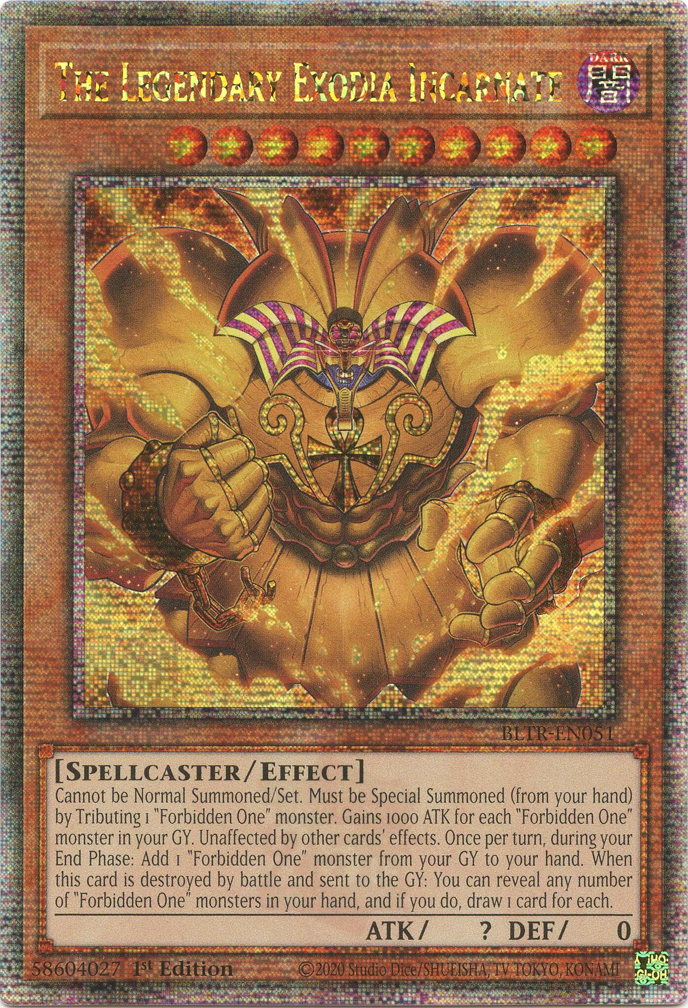 The Legendary Exodia Incarnate (Quarter Century Secret Rare) - Battles ...