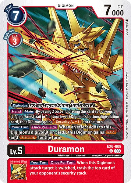 Duramon - Infernal Ascension - Digimon Card Game