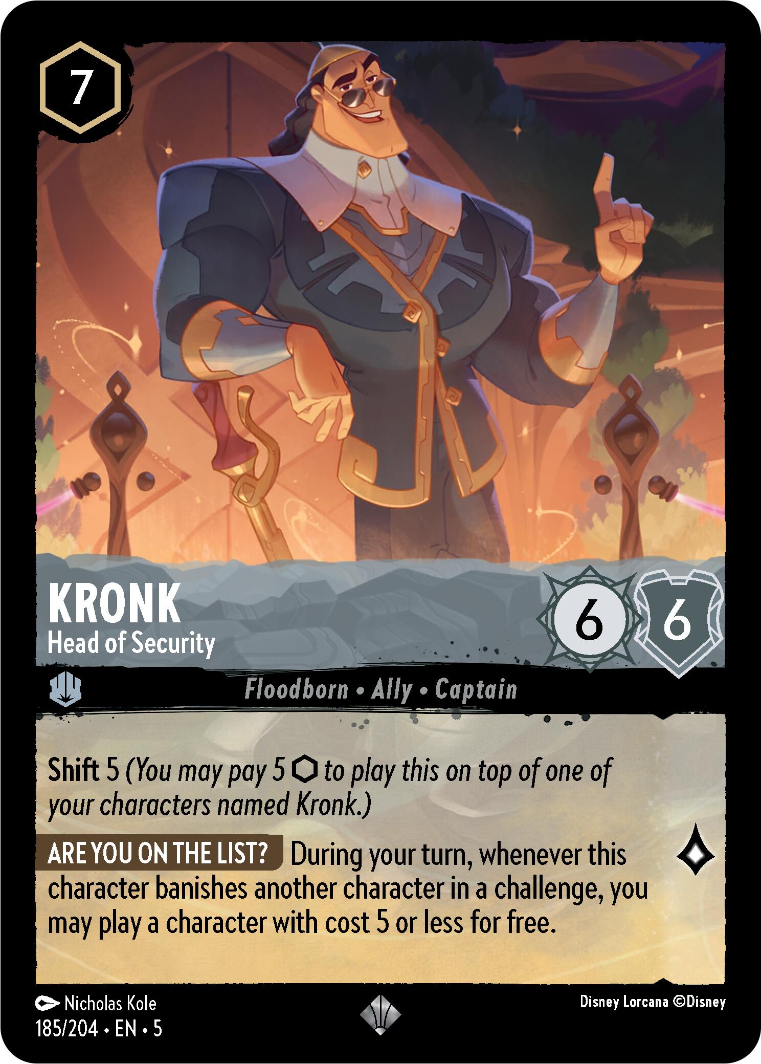 Kronk - Head Of Security - Shimmering Skies - Disney Lorcana