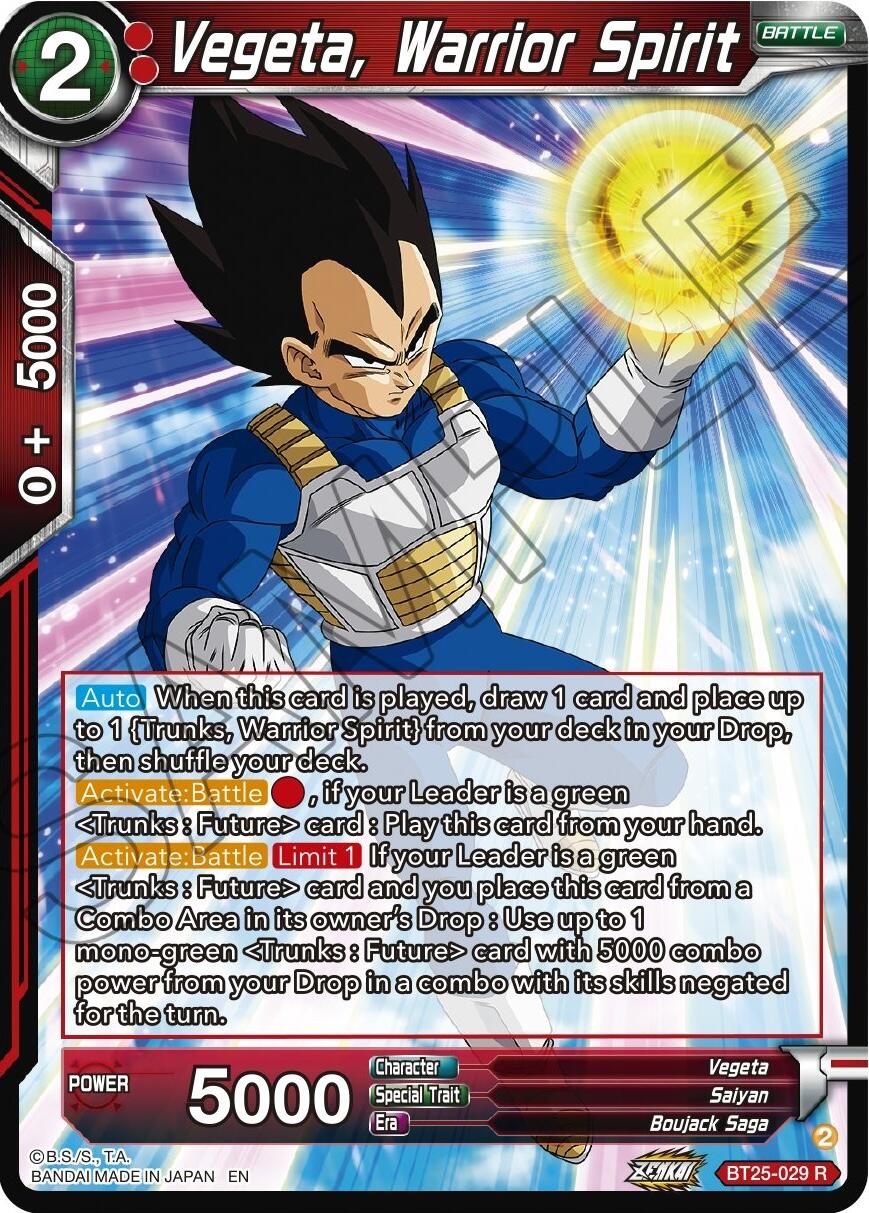 Vegeta, Warrior Spirit - Legend of the Dragon Balls - Dragon Ball Super ...