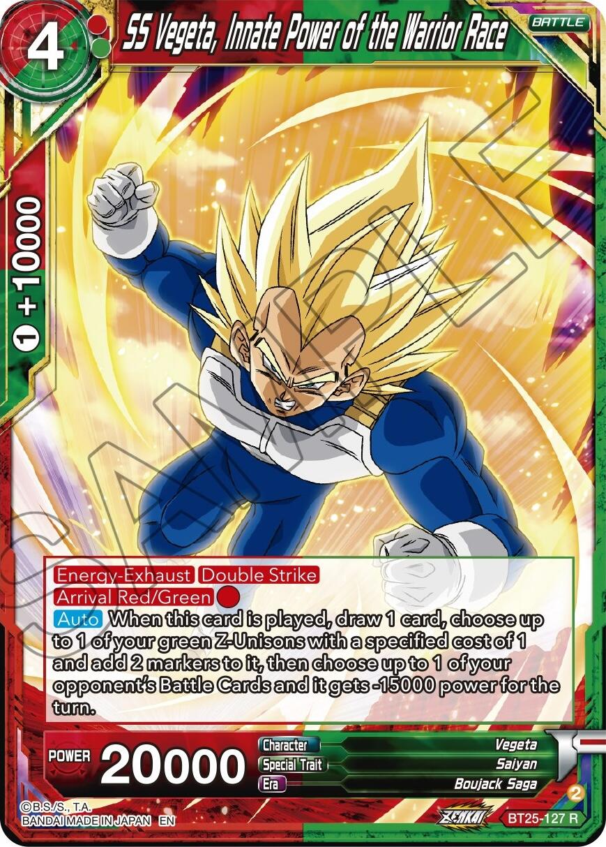 SS Vegeta, Innate Power of the Warrior Race - Legend of the Dragon ...