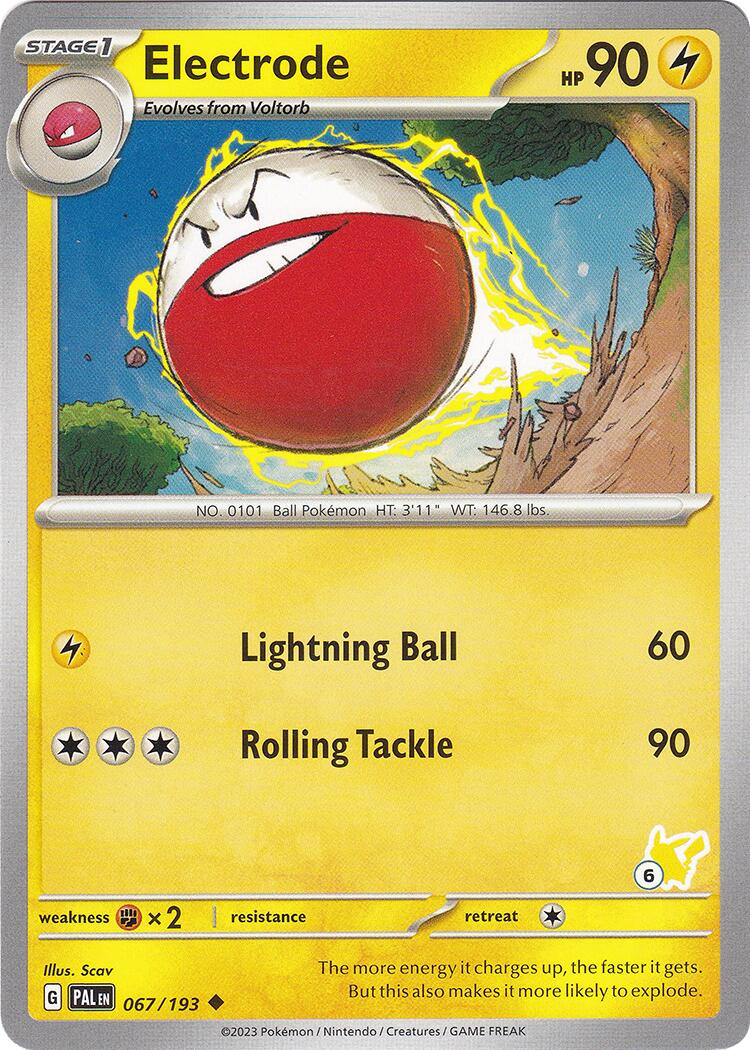Electrode - Pikachu 6 card artwork