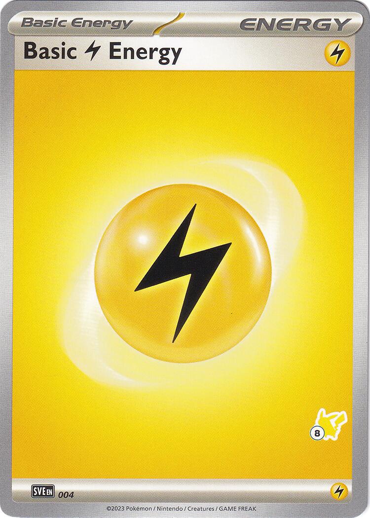 Basic Lightning Energy - Pikachu 8 card artwork