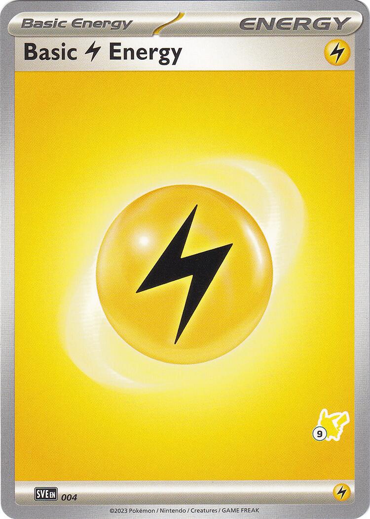 Basic Lightning Energy - Pikachu 9 card artwork
