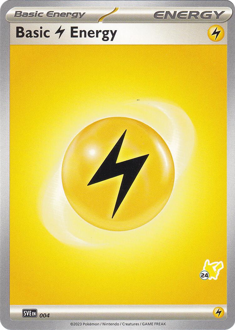 Basic Lightning Energy - Pikachu 24 card artwork