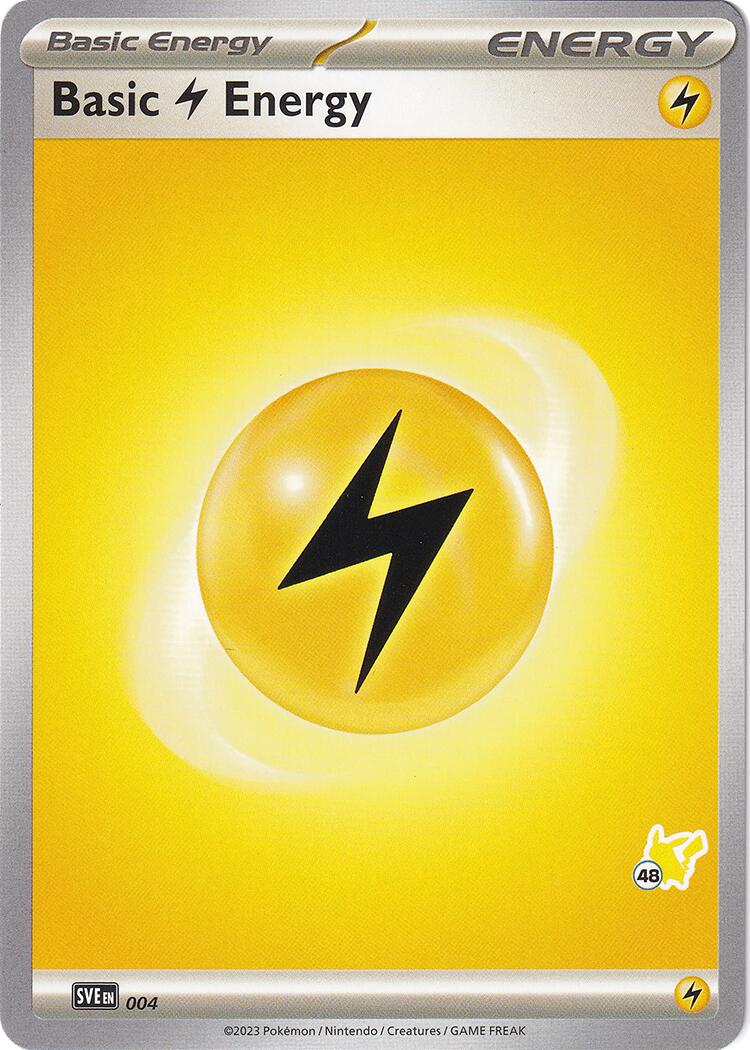 Basic Lightning Energy - Pikachu 48 card artwork