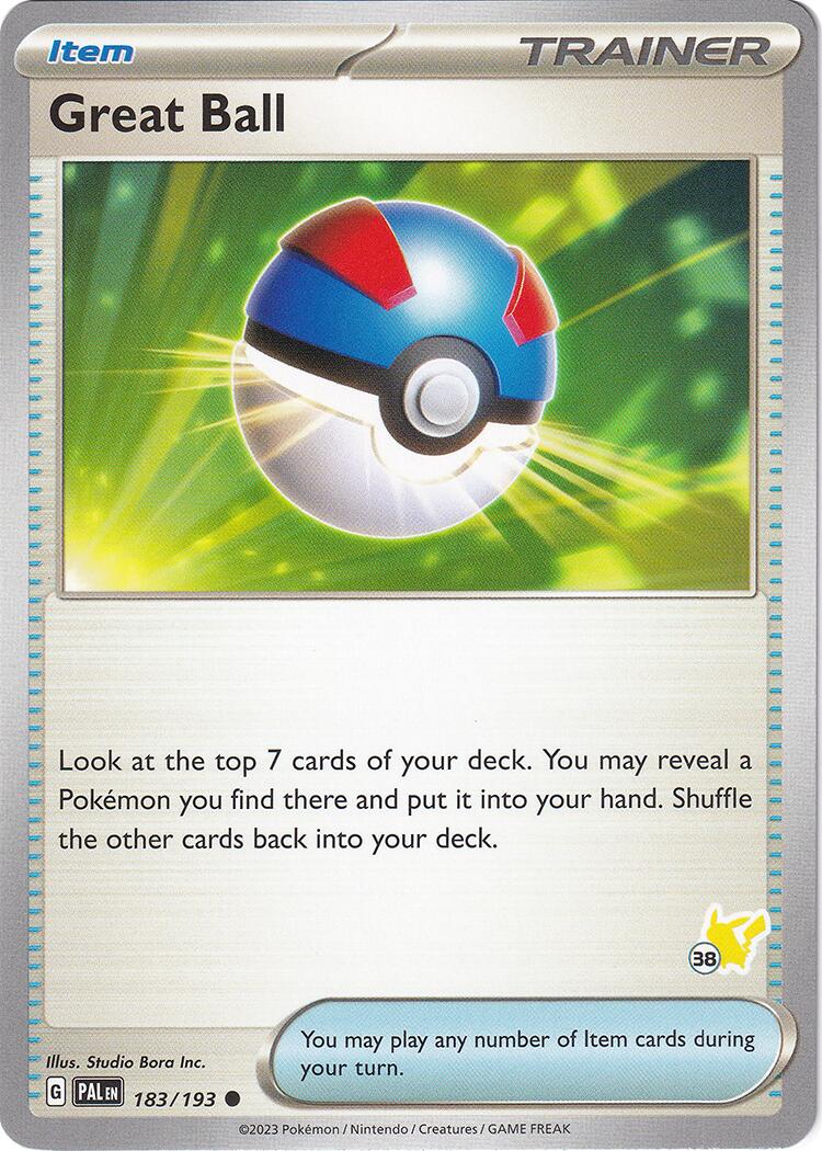 Great Ball - Pikachu 38 card artwork