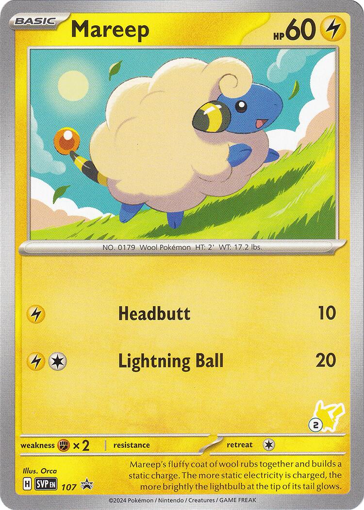 Mareep - Pikachu 2 card artwork