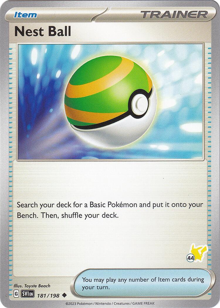 Nest Ball - Pikachu 44 card artwork