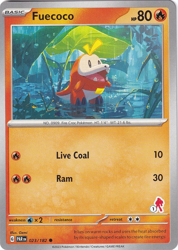 Fuecoco - Armarouge 1 card artwork