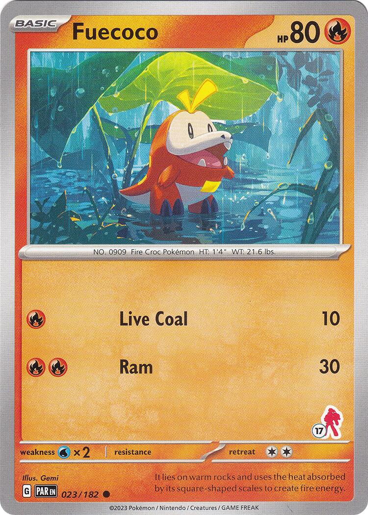 Fuecoco - Armarouge 17 card artwork