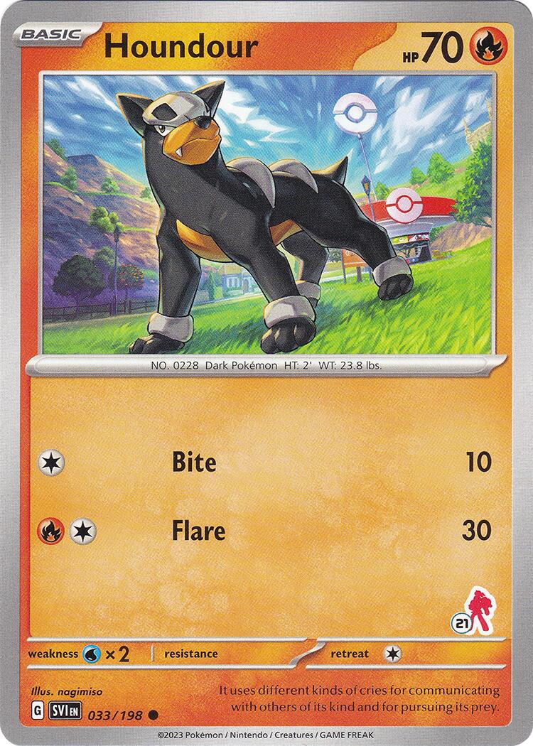 Houndour - Armarouge 21 card artwork