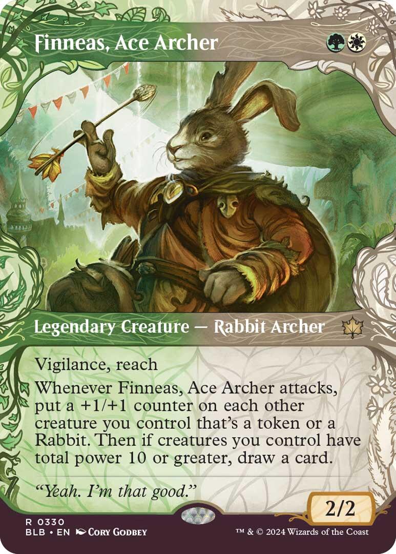 Finneas, Ace Archer (Showcase) - Bloomburrow - Magic: The Gathering