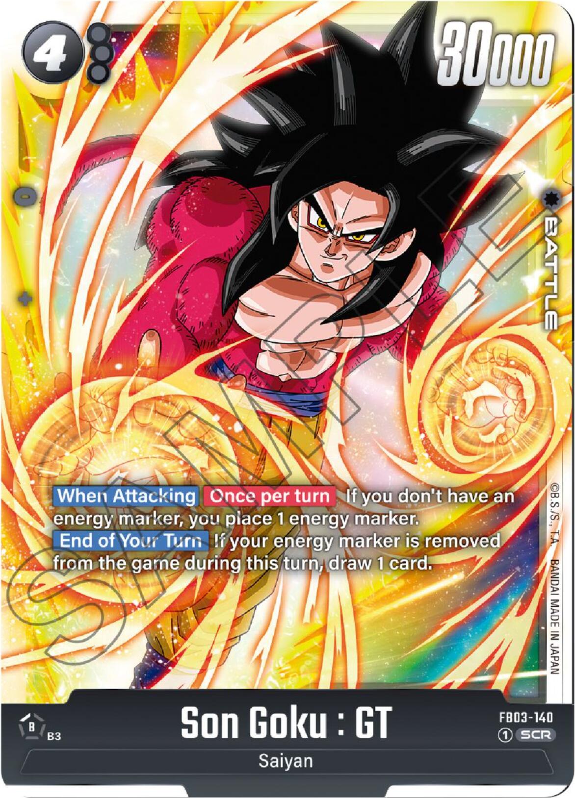 Son Goku : GT - FB03-140 - Raging Roar - Dragon Ball Super: Fusion World