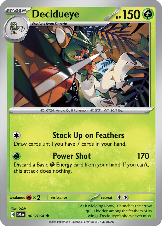 Decidueye card artwork