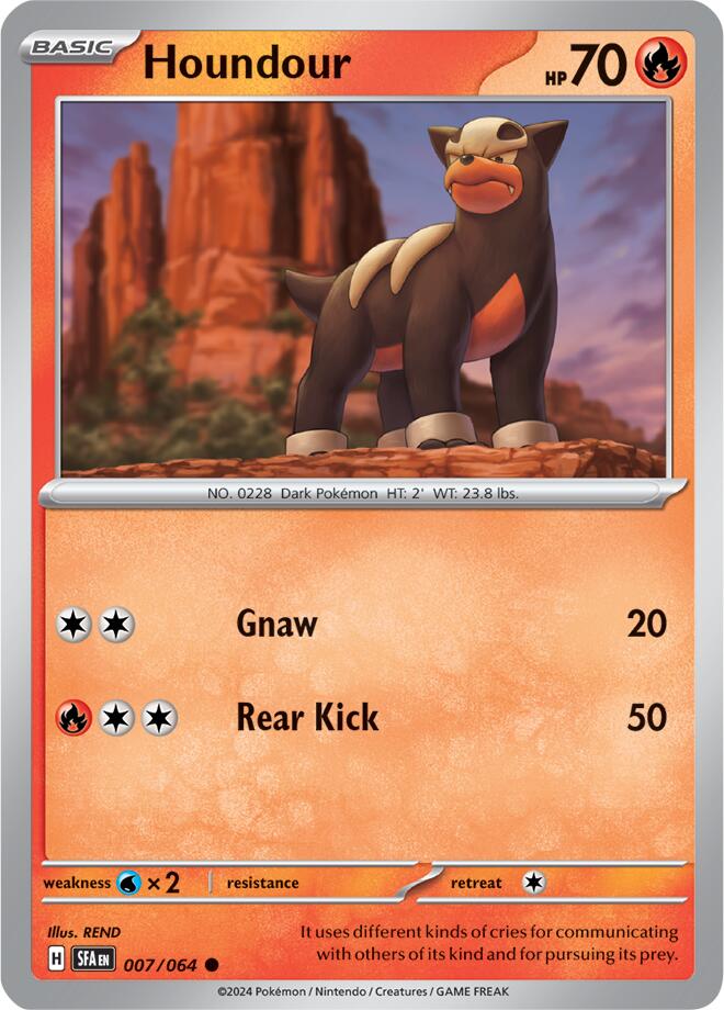 Houndour card artwork