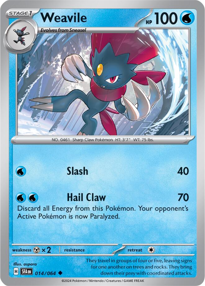 Weavile card artwork