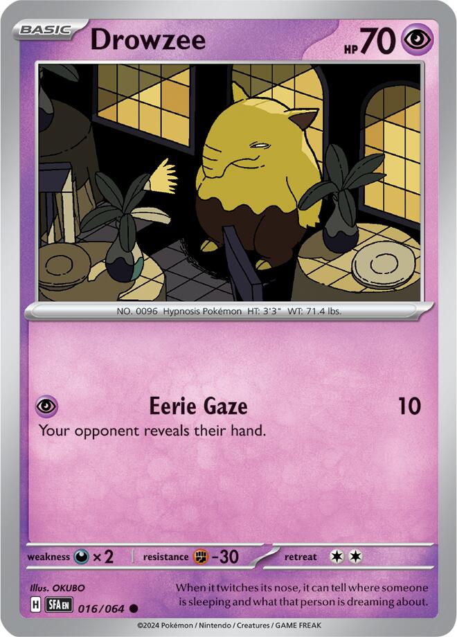 Drowzee card artwork