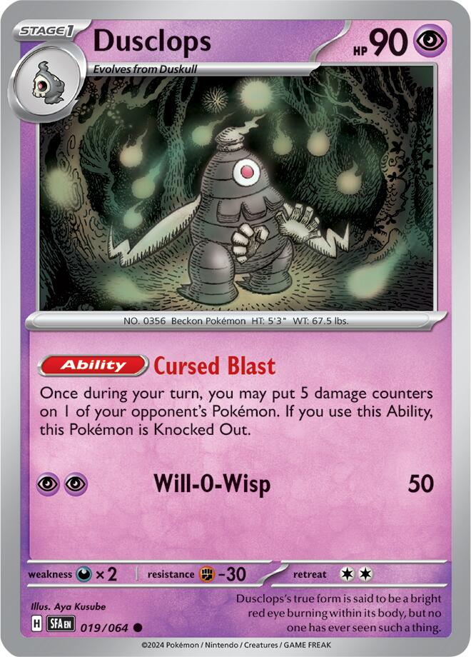 Dusclops card artwork