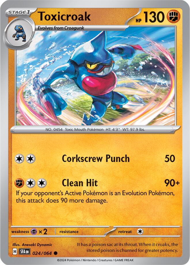 Toxicroak card artwork