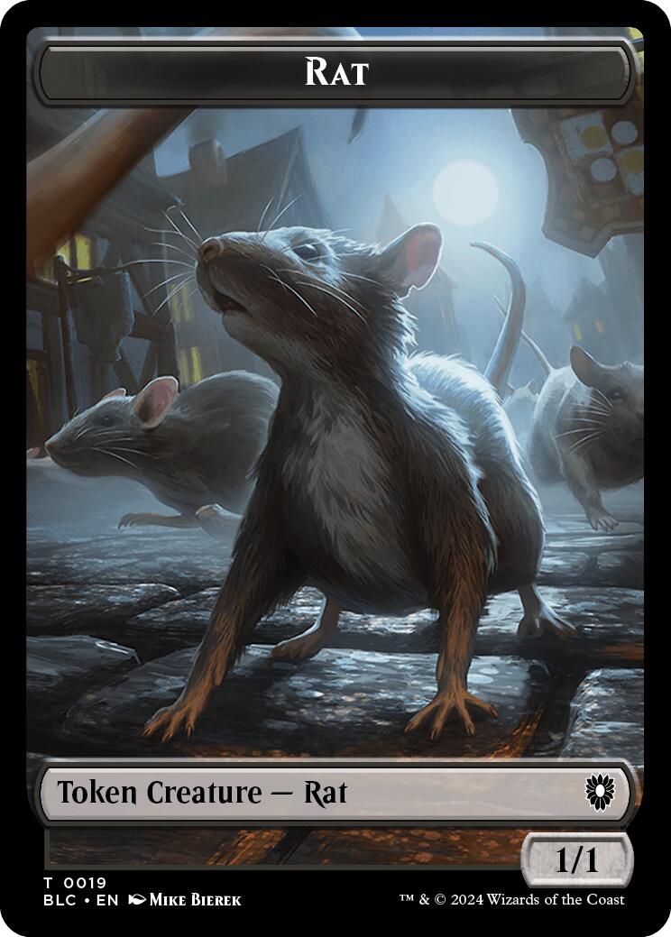 Rat // Raccoon Double-Sided Token - Commander: Bloomburrow - Magic: The ...