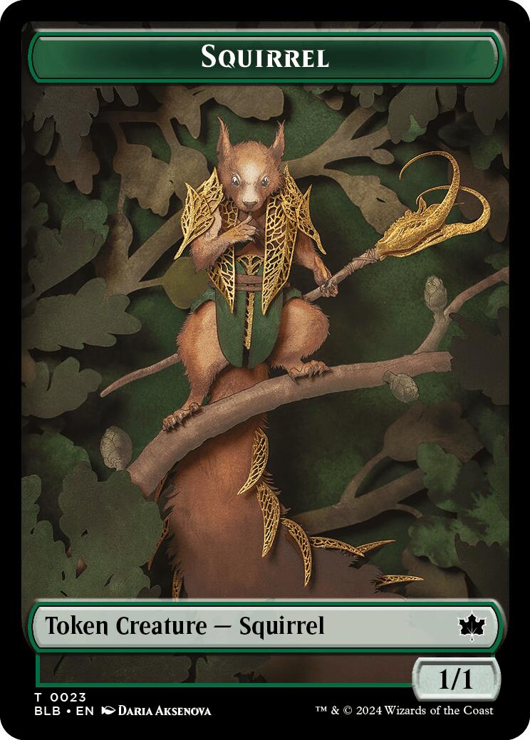 Squirrel Token - Bloomburrow - Magic: The Gathering