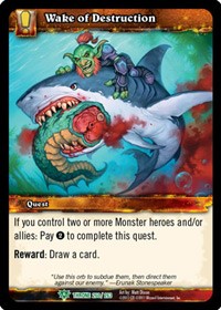 Gnash X 4 WOW WARCRAFT TCG THRONE OF THE TIDES 