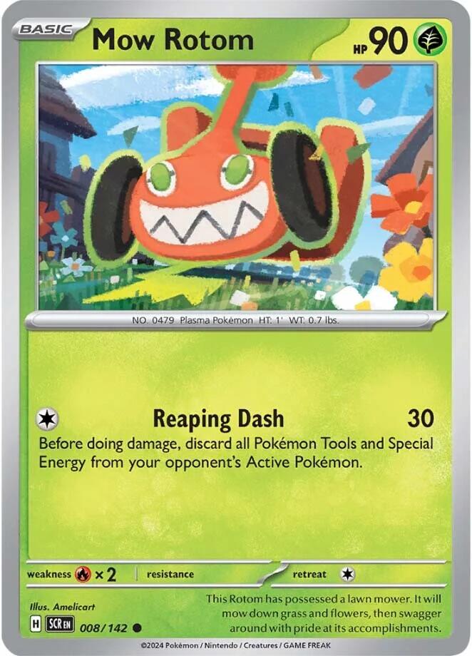 Mow Rotom card artwork