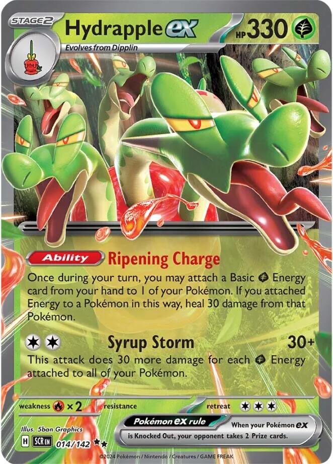 Hydrapple ex card artwork