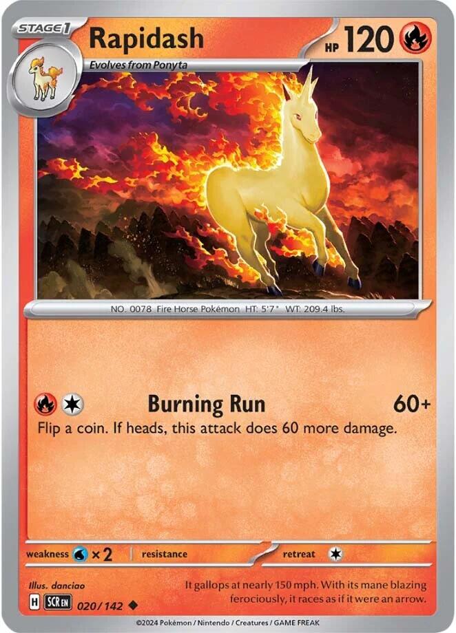 Rapidash card artwork