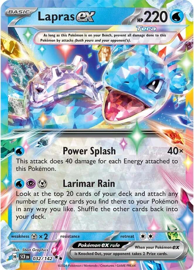 Lapras ex card artwork