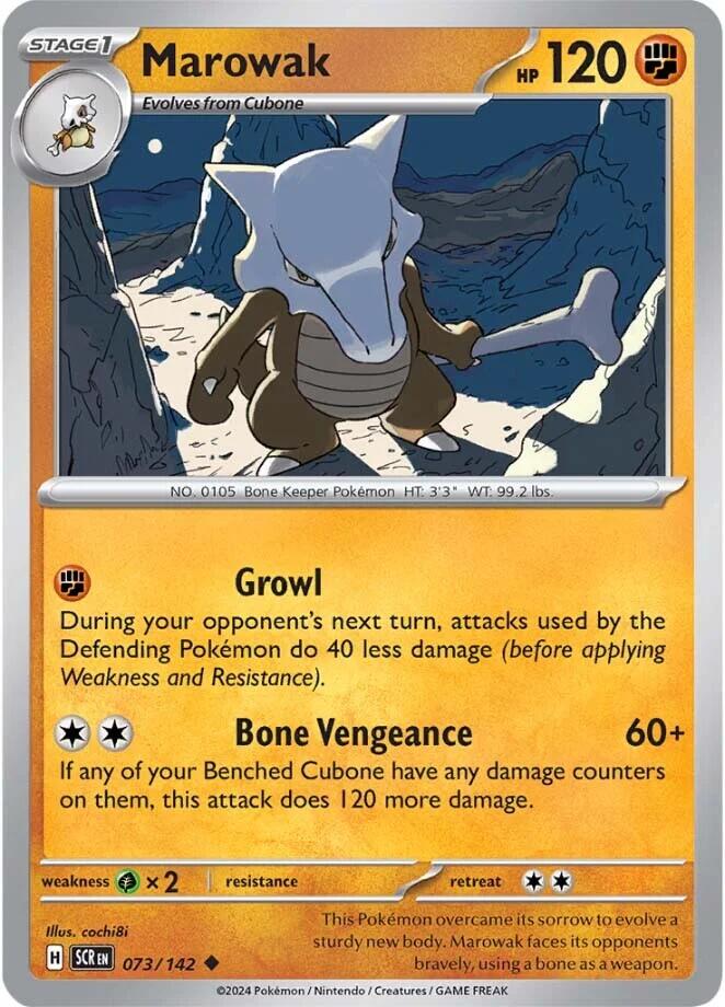 Marowak card artwork